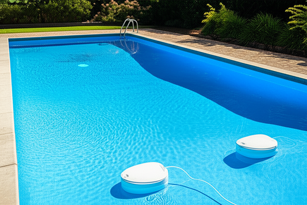 – Generate a high-quality, relevant image prompt for: Vinyl Liner: Ultimate Easy Pool Maintenance–