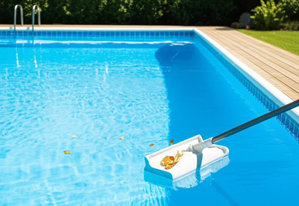 – Generate a high-quality, relevant image prompt for: Concrete Pool Maintenance: Stunning, Easy Guid