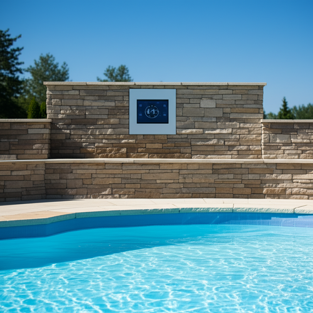 – Generate a high-quality, relevant image prompt for: Smart Pool Control: Ultimate & Effortless Auto