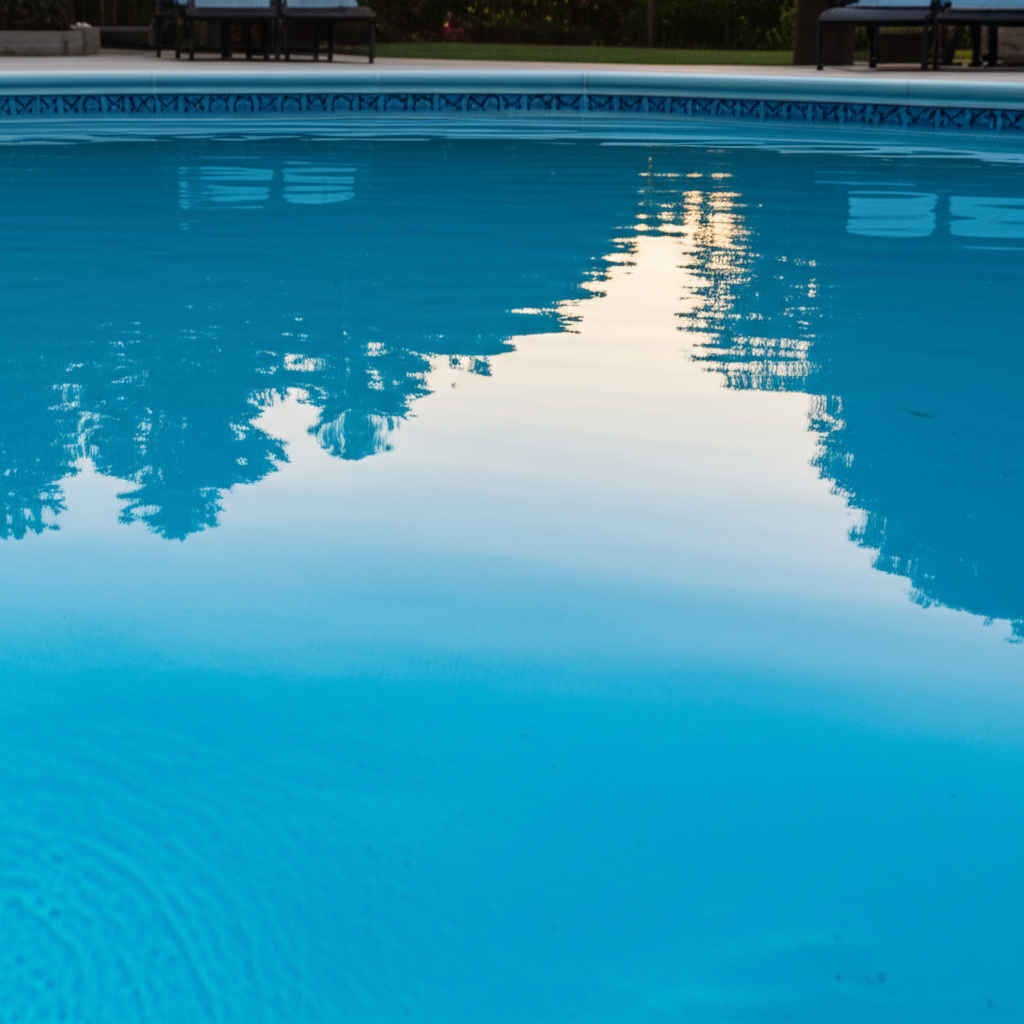 – Generate a high-quality, relevant image prompt for: Pool Shock: Achieve Stunningly Clear Water–