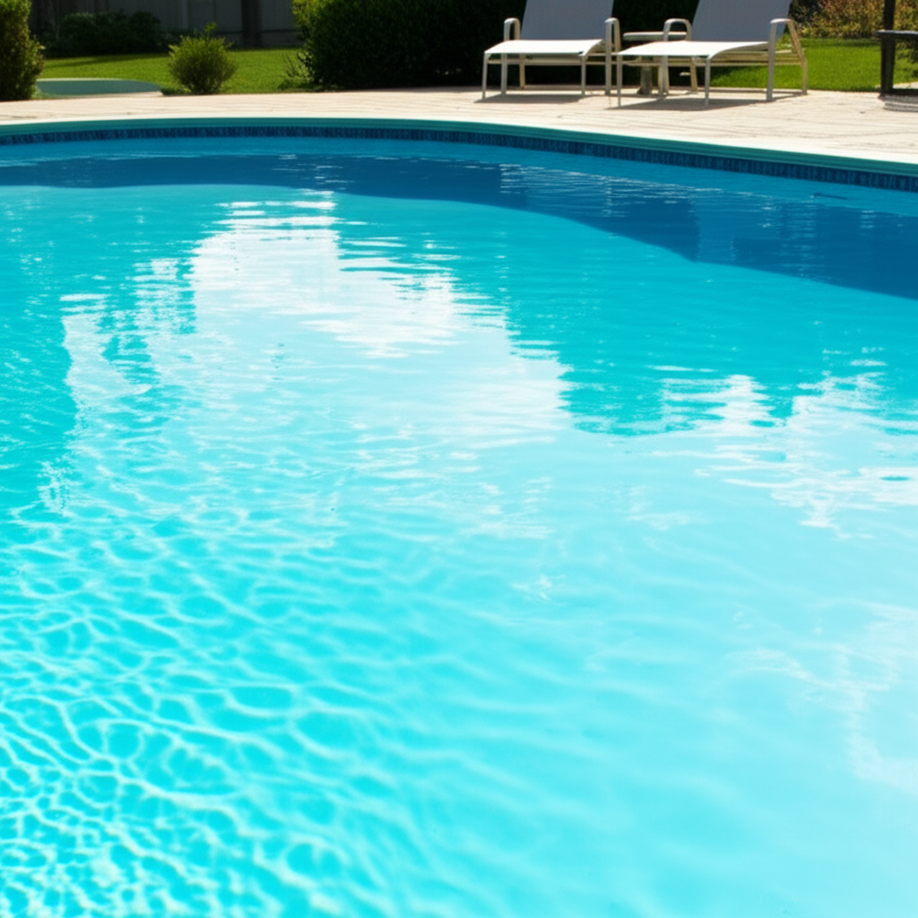 – Generate a high-quality, relevant image prompt for: Cloudy Pool: The Ultimate Post-Shock Fix.– d