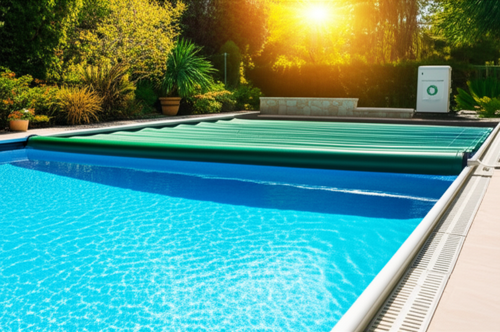 – Generate a high-quality, relevant image prompt for: Pool Energy Efficiency: Proven & Affordable Ti