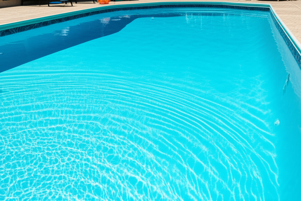 – Generate a high-quality, relevant image prompt for: Fiberglass Pool: Ultimate Gelcoat Care Tips–