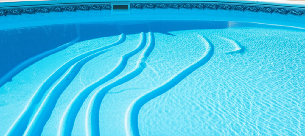 – Generate a high-quality, relevant image prompt for: Pool Liner Wrinkles: Expert Easy Fix– do not