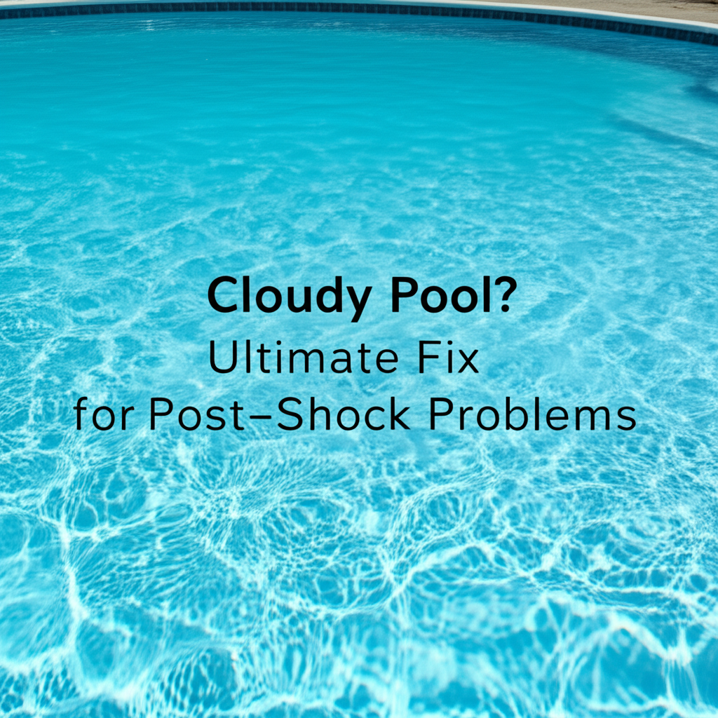 – Generate a high-quality, relevant image prompt for: Cloudy Pool? Ultimate Fix for Post-Shock Probl
