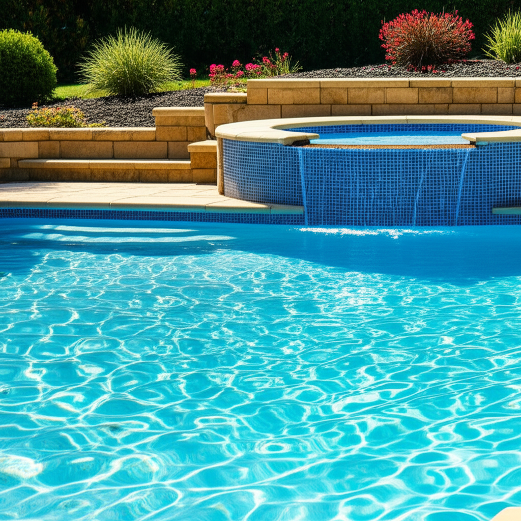 – Generate a high-quality, relevant image prompt for: Pool Remodeling: Stunning & Affordable Transfo