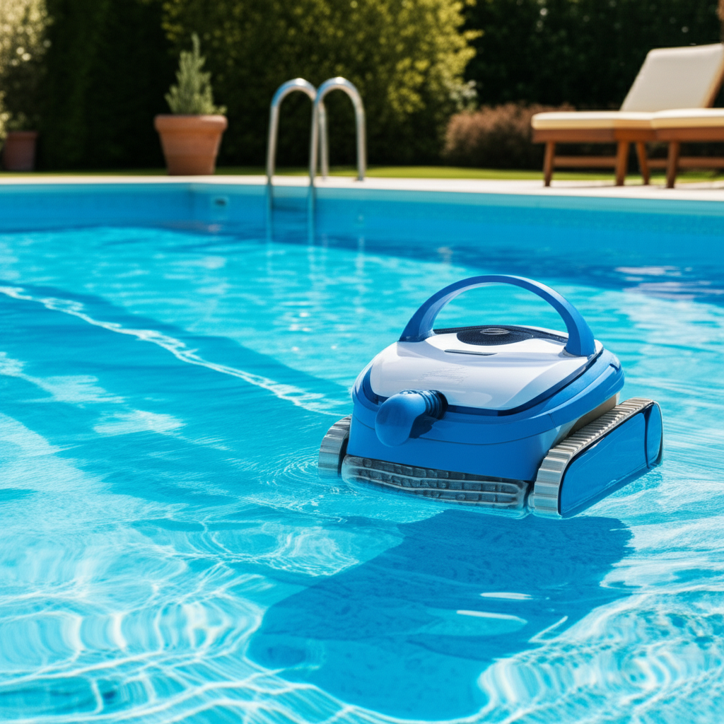 – Generate a high-quality, relevant image prompt for: Pool Vacuuming: Effortless & Stunning Results