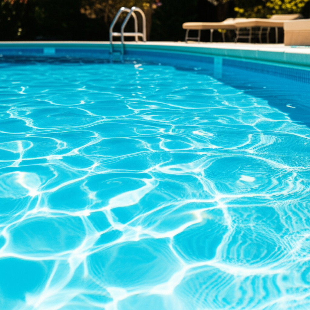– Generate a high-quality, relevant image prompt for: Water Chemistry: Achieve Stunning Pool Health