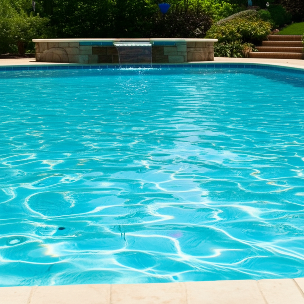 – Generate a high-quality, relevant image prompt for: Phosphates: Effortless Removal, Stunning Pool