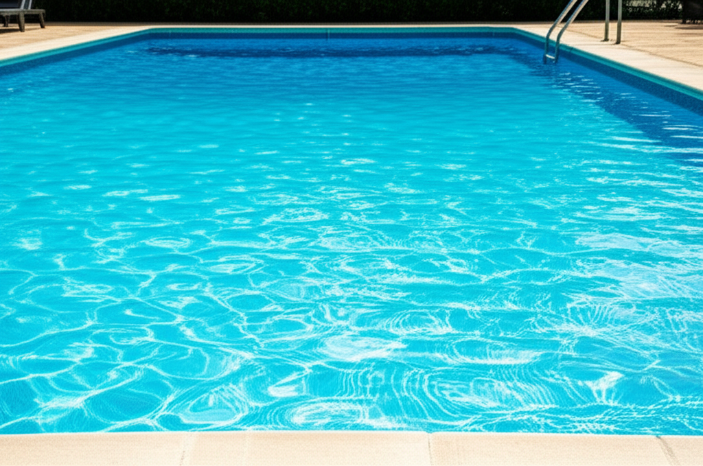 – Generate a high-quality, relevant image prompt for: Saltwater Pool: Best Effortless Salt Cell Care