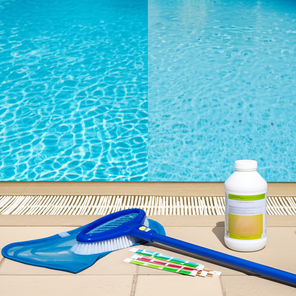 – Generate a high-quality, relevant image prompt for: Pool Service Cost: Avoid High Bills with Smart