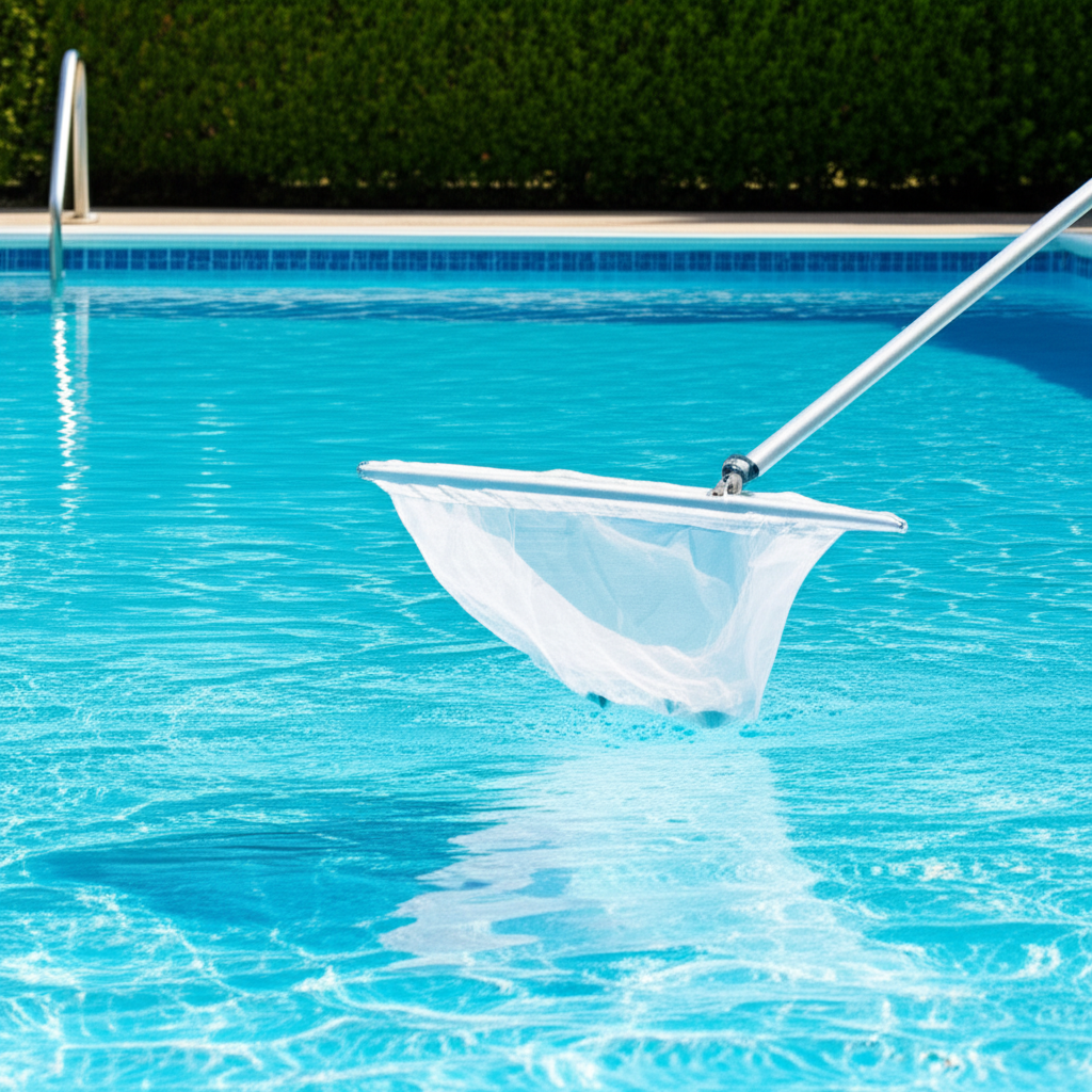 – Generate a high-quality, relevant image prompt for: Pool Deep Clean: Effortless & Stunning Results