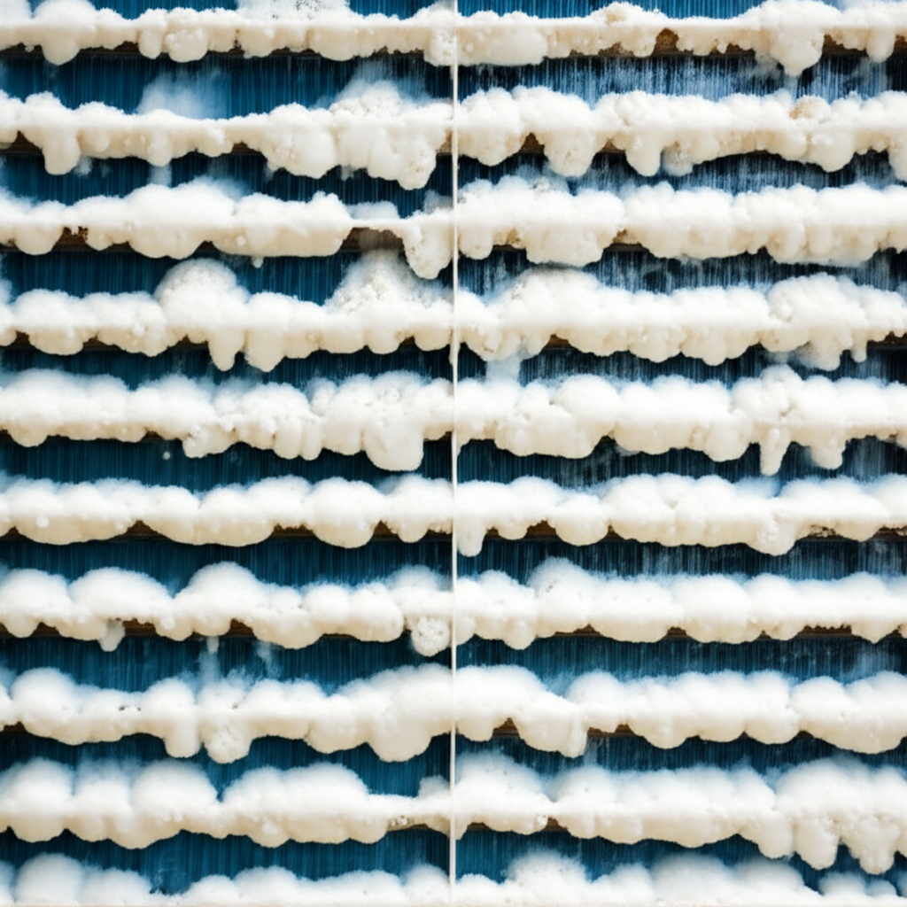 – Generate a high-quality, relevant image prompt for: Salt Cell Scaling: Prevent Costly Calcium Depo