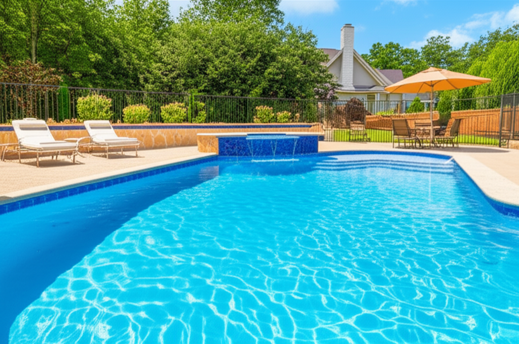 &ndash; Generate a high-quality, relevant image prompt for: Pool Remodeling: Stunning & Effortless Upgrade