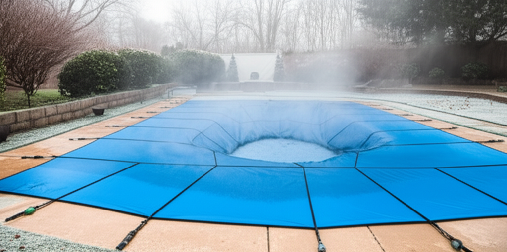 &ndash; Generate a high-quality, relevant image prompt for: Winter Pool Care: Ultimate Effortless Checklis