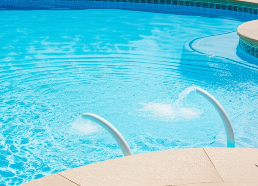 – Generate a high-quality, relevant image prompt for: Return Jets: Essential for Optimal Pool Circul