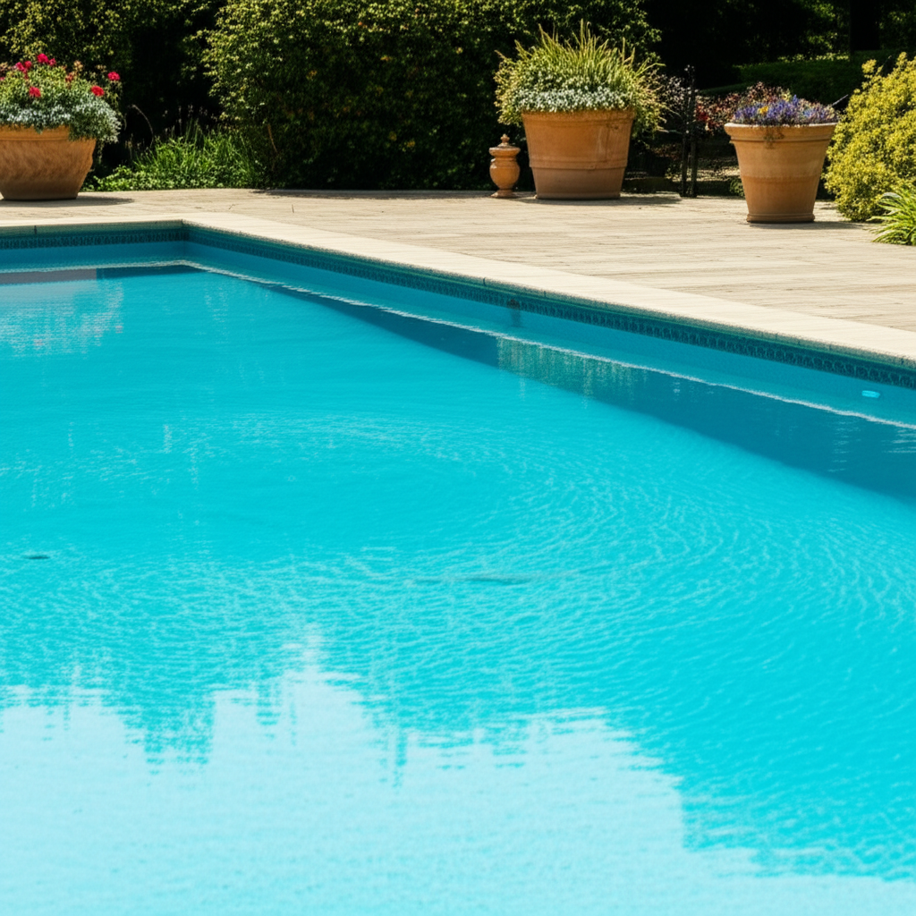 – Generate a high-quality, relevant image prompt for: Water Chemistry: Effortless Pool Balance– do