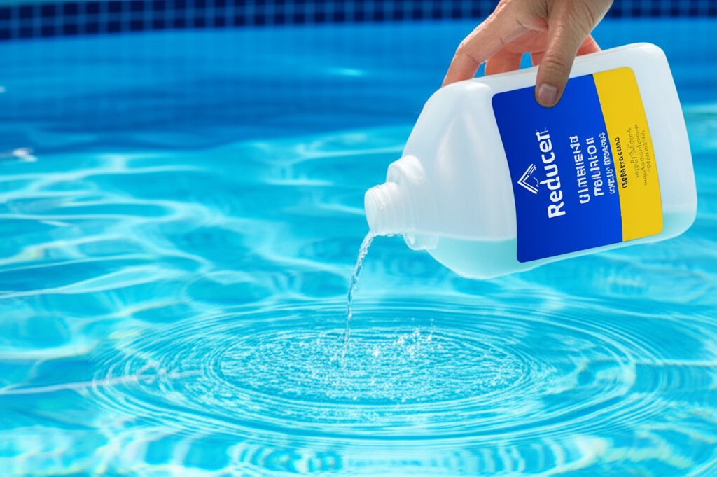 &ndash; Generate a high-quality, relevant image prompt for: pH Reducer: Ultimate Solution for Perfect Pool