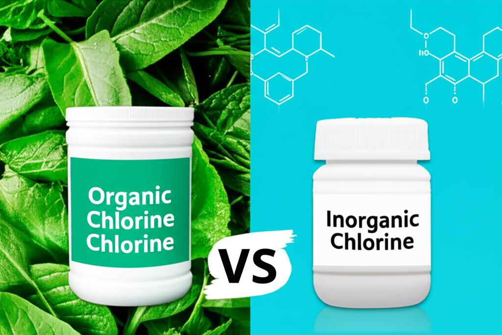 – Generate a high-quality, relevant image prompt for: Trichlor: Uncover Best Organic vs Inorganic Ch