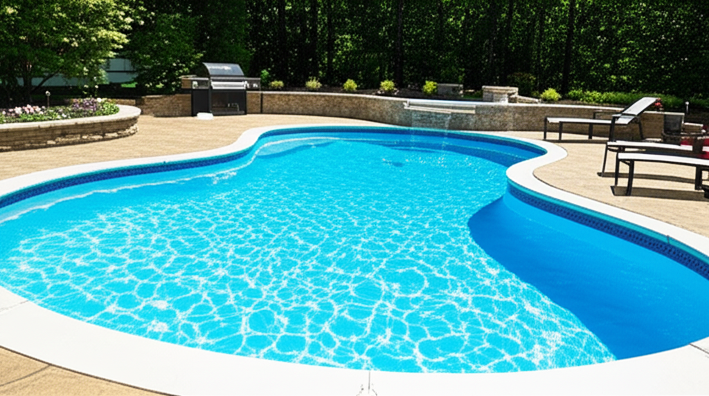 – Generate a high-quality, relevant image prompt for: Vinyl Liner Pool: Smart Pros & Cons Guide– d