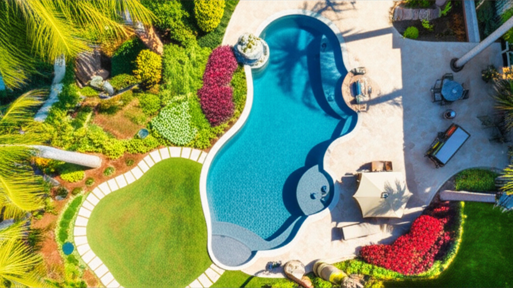 &ndash; Generate a high-quality, relevant image prompt for: Pool Landscaping: Ultimate Dream Backyard Desi
