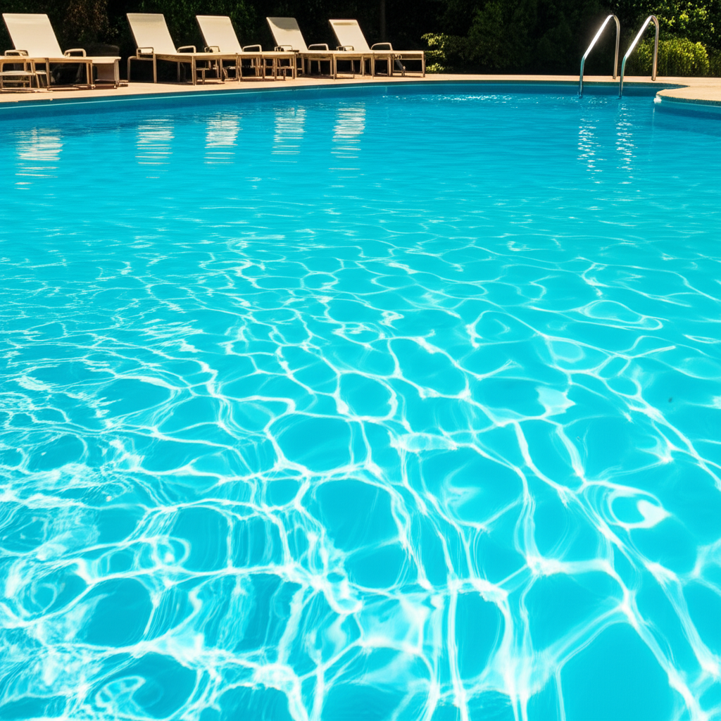 – Generate a high-quality, relevant image prompt for: Pool Color: Ultimate Guide to Perfect Water–