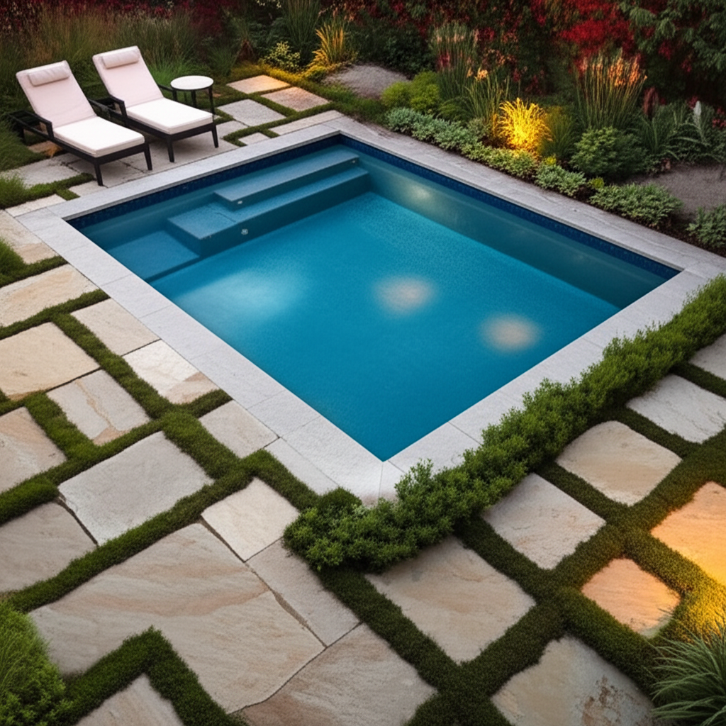 &ndash; Generate a high-quality, relevant image prompt for: Pools for Small Yards: Genius & Affordable Ide