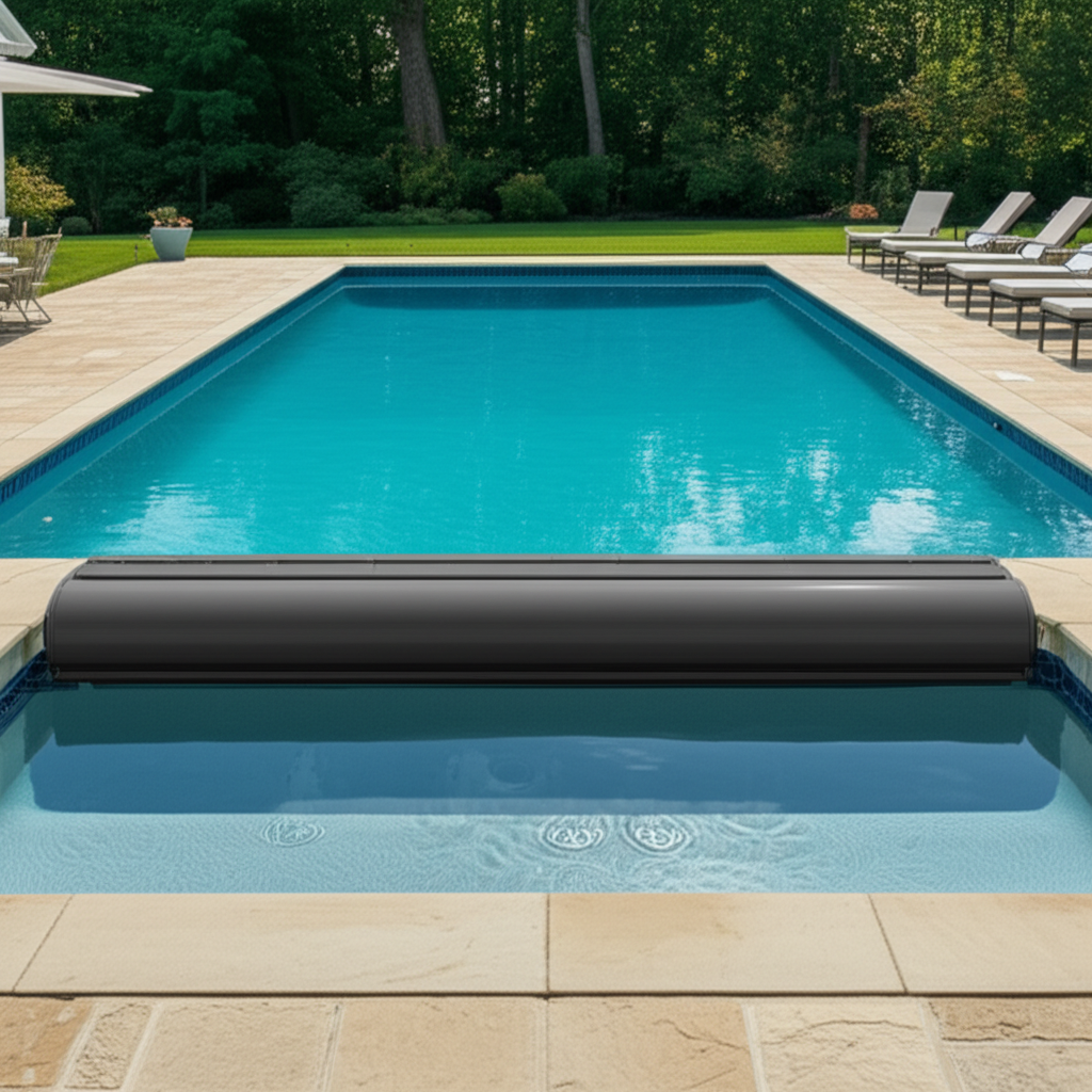 &ndash; Generate a high-quality, relevant image prompt for: Auto Cover: Ultimate & Effortless Pool Protect