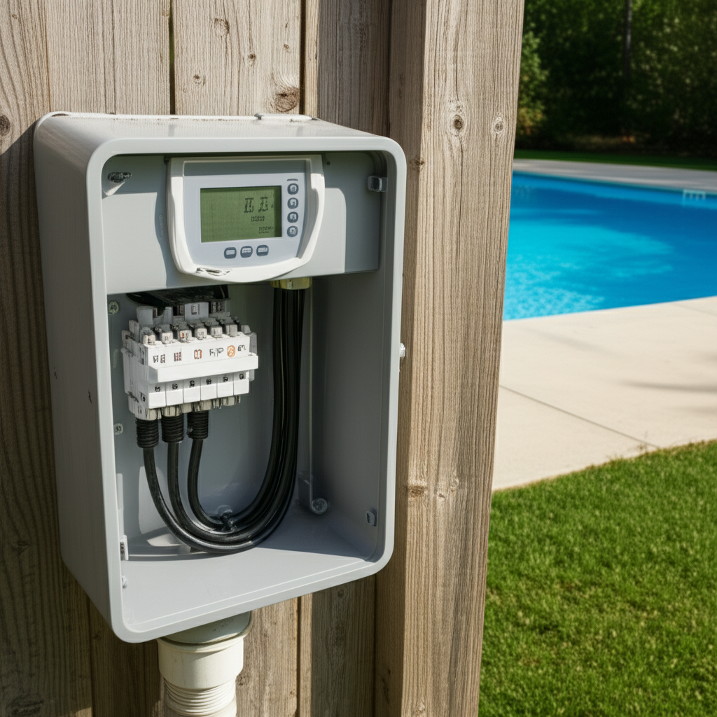 &ndash; Generate a high-quality, relevant image prompt for: Pump Timer: Ultimate & Easy Pool Automation&ndash;
