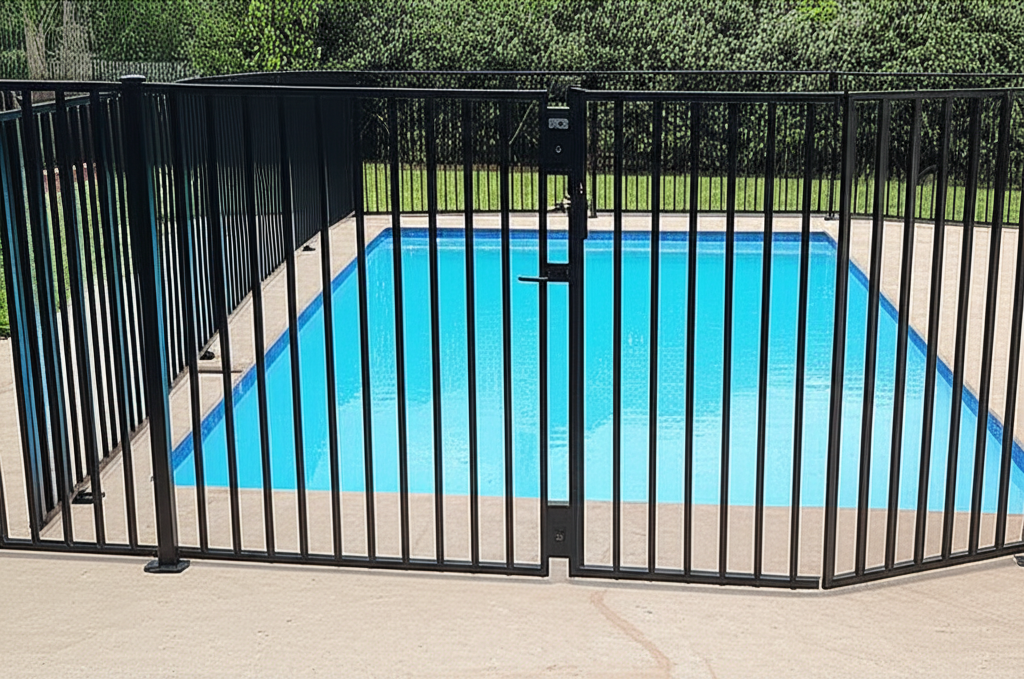 &ndash; Generate a high-quality, relevant image prompt for: Pool Fence Laws: Essential Safety Barriers&ndash;