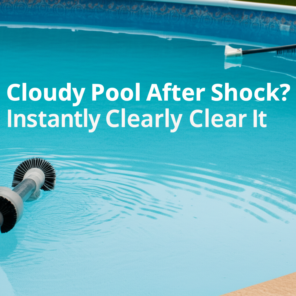 &ndash; Generate a high-quality, relevant image prompt for: Cloudy Pool After Shock? Instantly Clear It.