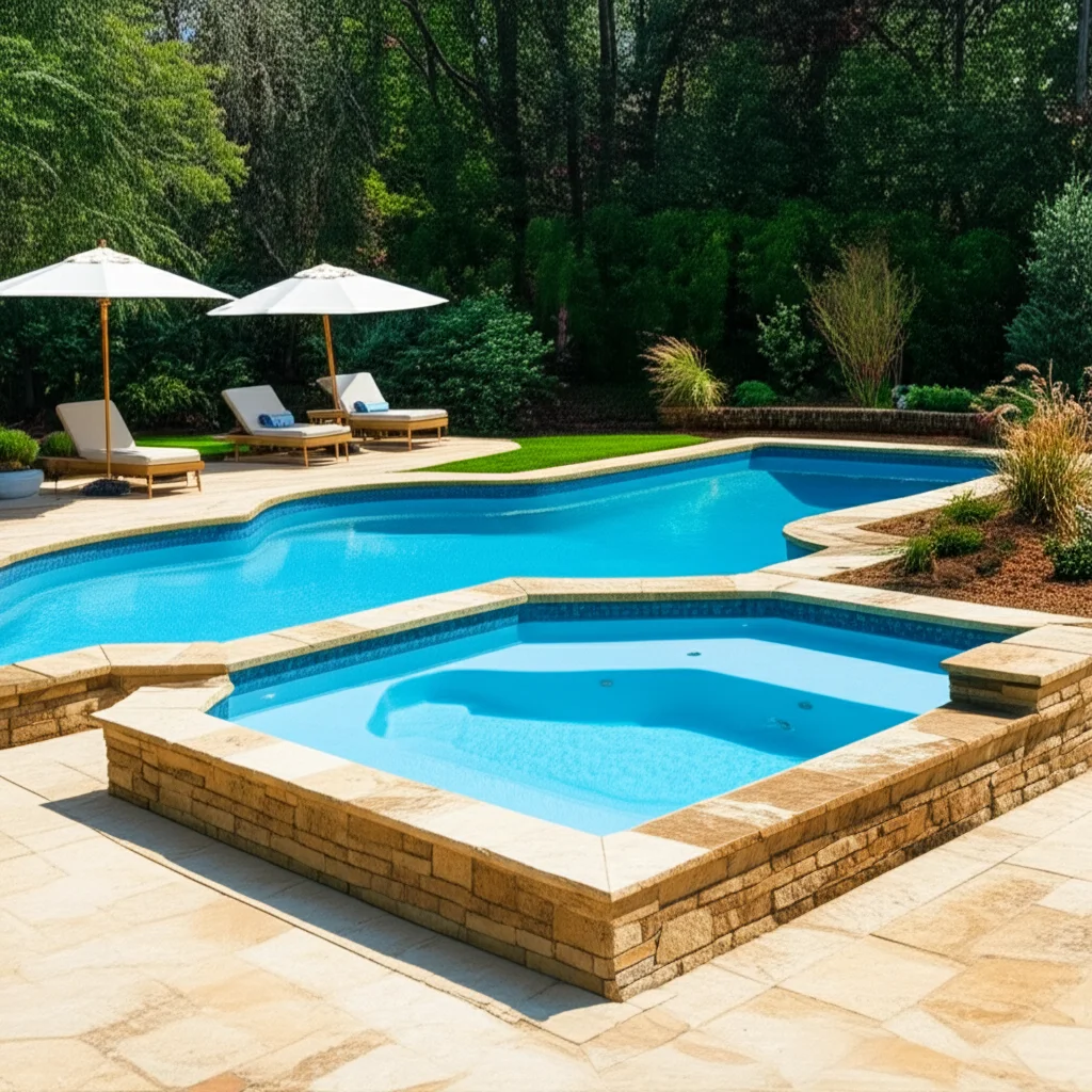 Tanning Ledge: Stunning & Best Sun Shelf Designs - California Blue Pool